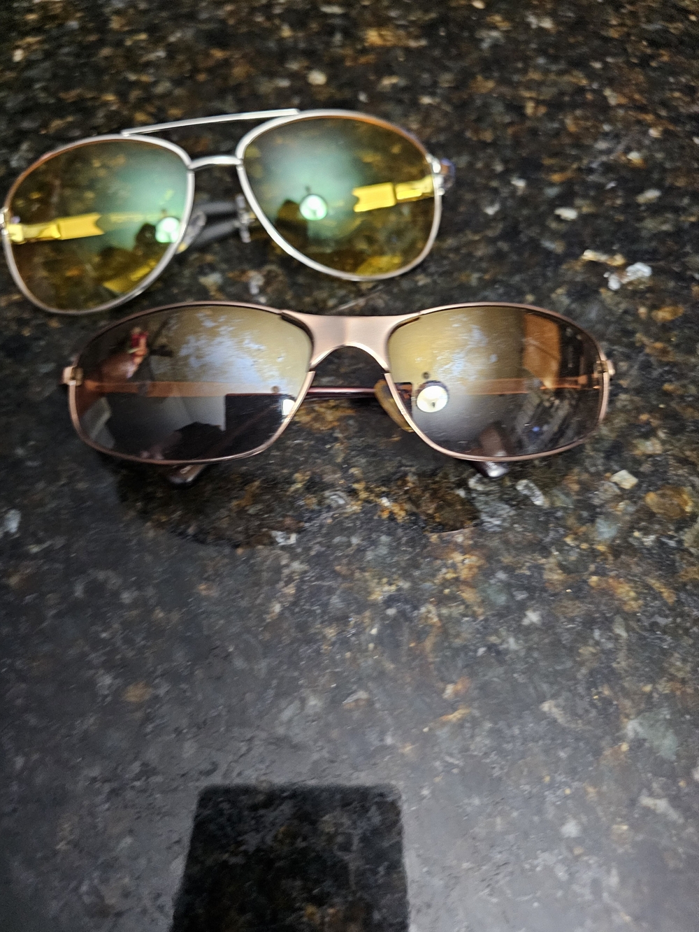 Men's Aviator-Style Sunglasses - Brown Frame Brown Lenses